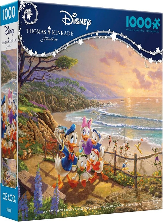 Ceaco - Thomas Kinkade - Disney - Donald & Daisy, A Ducky Afternoon - 1000 Piece Jigsaw Puzzle - Image 5
